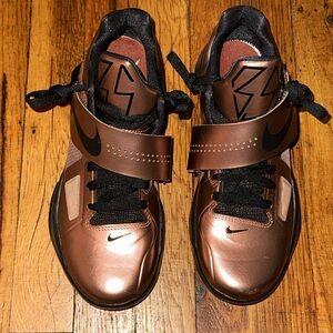 Nike KD 4 “Christmas” Metallic Copper Sneakers with Strap